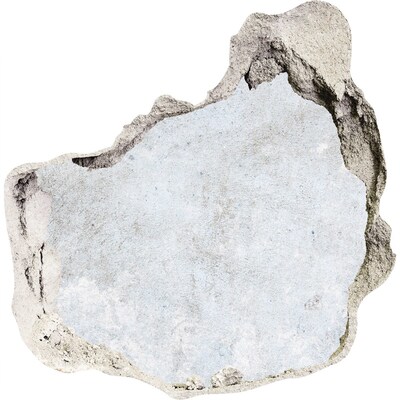 Trompe l'oeil buco nel muro Un muro danneggiato con uno sfondo blu