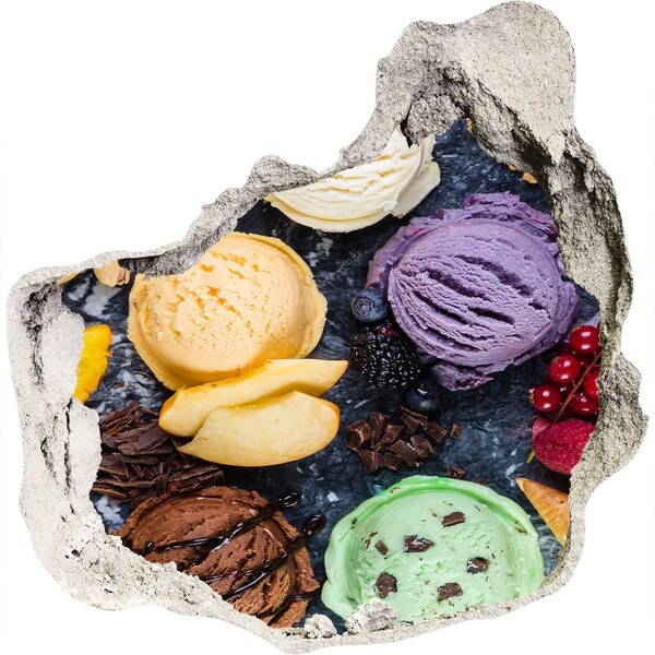 Adesivo effetto buco nel muro Follia di ghiaccio