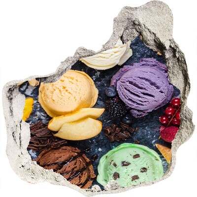 Adesivo effetto buco nel muro Follia di ghiaccio