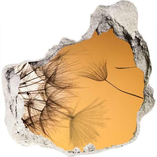 Adesivo effetto buco nel muro Un buco nel muro con delicati motivi vegetali