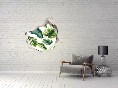 Finto buco nel muro 3D Giungla tropicale dietro il muro