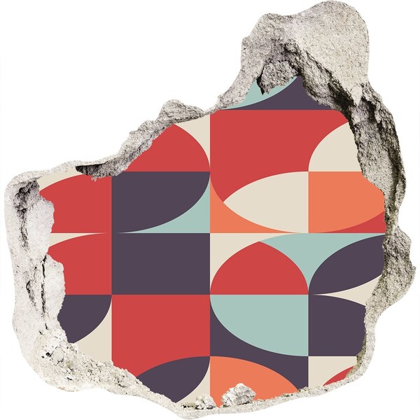 Finto buco nel muro 3D Geometria tra le rovine