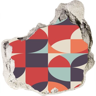 Finto buco nel muro 3D Geometria tra le rovine