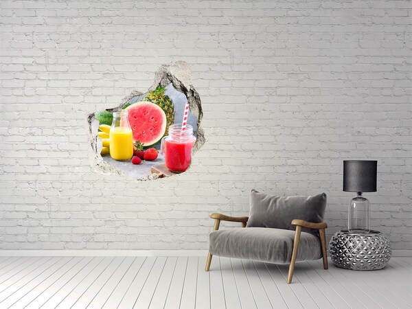 Finto buco nel muro 3D Un paradiso di cocktail fruttati