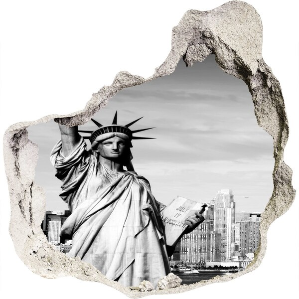 Finto buco nel muro 3D Statua della Libertà a New York