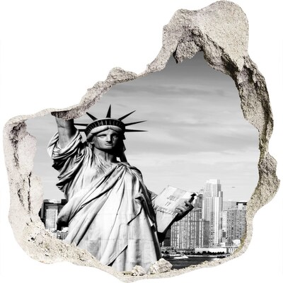 Finto buco nel muro 3D Statua della Libertà a New York