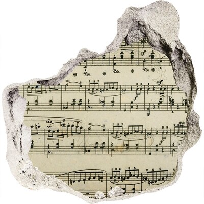 Finto buco nel muro 3D Buco musicale nel muro