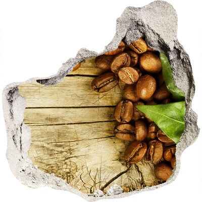 Adesivo effetto buco nel muro Caffè in una buca di cemento