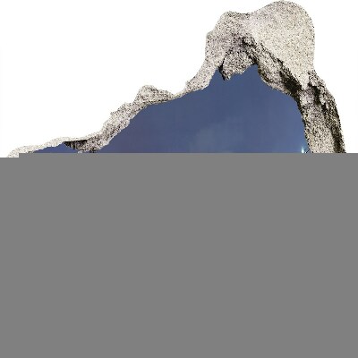 Trompe l'oeil buco nel muro Buco nel muro con il cielo