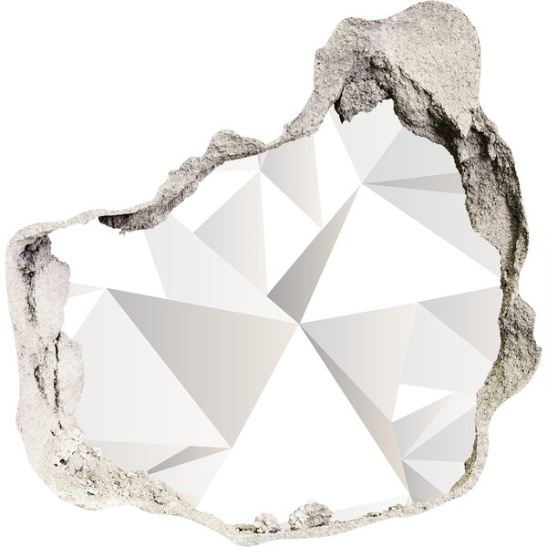 Adesivo effetto buco nel muro Buco di cristallo nel muro