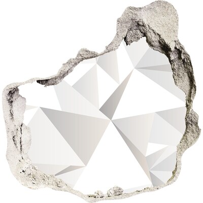 Adesivo effetto buco nel muro Buco di cristallo nel muro