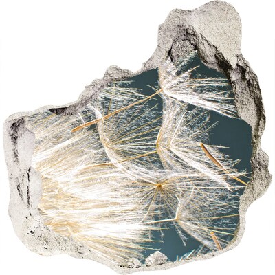 Finto buco nel muro 3D Un paesaggio floreale dietro la buca