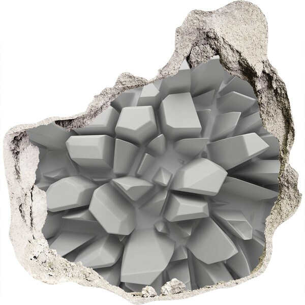 Finto buco nel muro 3D Muro di cristallo rotto