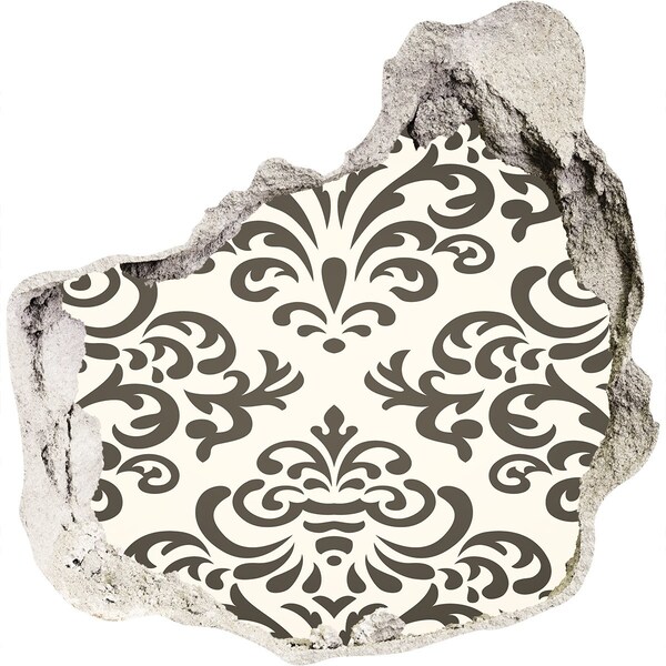 Adesivo effetto buco nel muro Un elegante motivo sulla parete