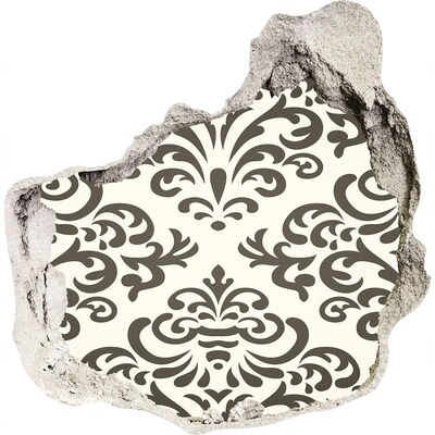 Adesivo effetto buco nel muro Un elegante motivo sulla parete