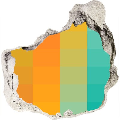 Finto buco nel muro 3D Un buco colorato nel muro