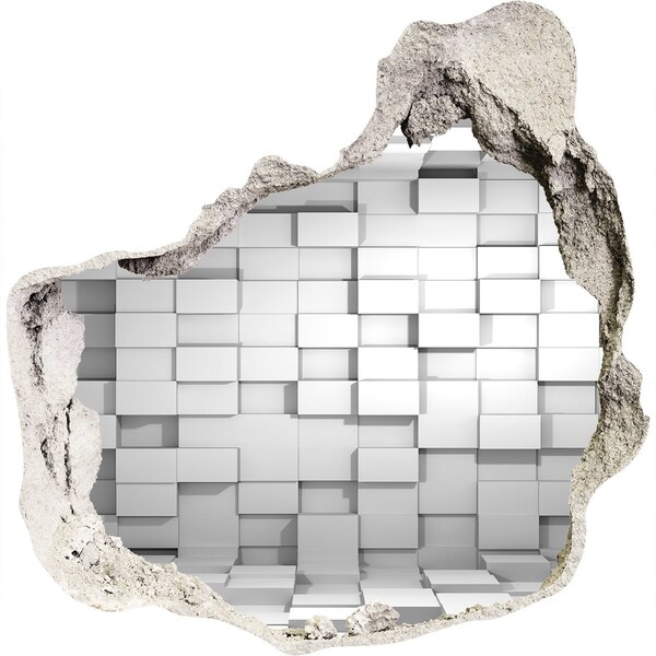 Finto buco nel muro 3D Spazio moderno dietro il muro