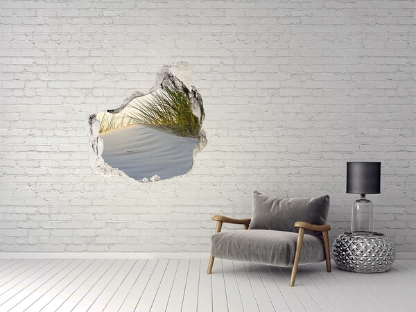 Trompe l'oeil buco nel muro Duna illuminata dalla luce del tramonto