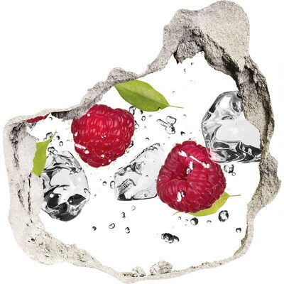 Trompe l'oeil buco nel muro Paradiso di frutta con ghiaccio