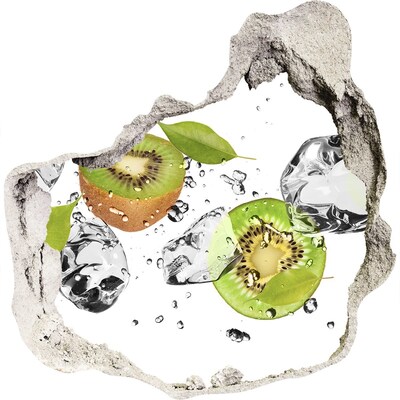 Adesivo effetto buco nel muro Paradiso di frutta con ghiaccio