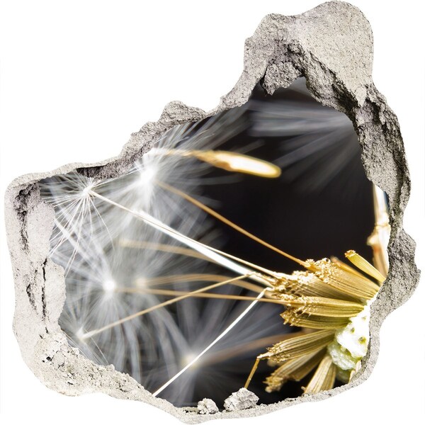 Finto buco nel muro 3D Sogno di fiori attraverso un buco nel muro