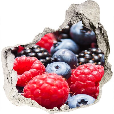 Adesivo effetto buco nel muro Esplosione di frutta