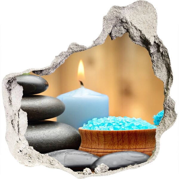 Trompe l'oeil buco nel muro Angolo relax spa