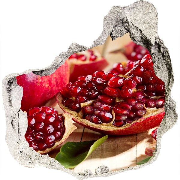 Finto buco nel muro 3D Melograno in un buco nel muro