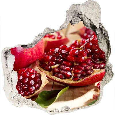 Finto buco nel muro 3D Melograno in un buco nel muro