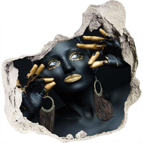 Trompe l'oeil buco nel muro Il segreto d'oro delle Dolomiti