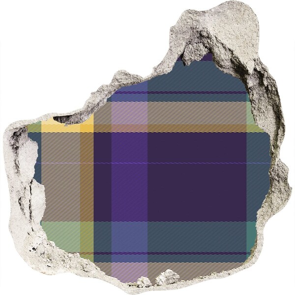 Finto buco nel muro 3D Motivo a scacchiera sulla parete