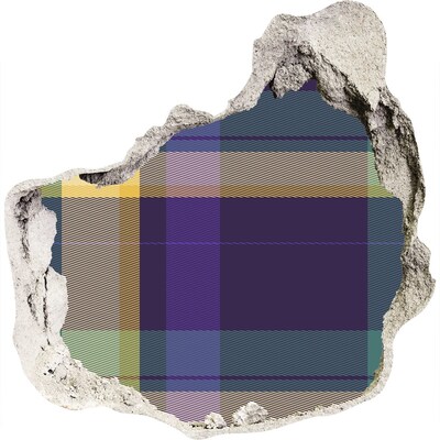 Finto buco nel muro 3D Motivo a scacchiera sulla parete