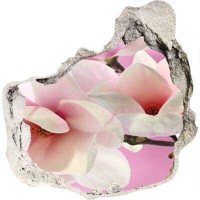 Adesivo effetto buco nel muro Un sogno floreale dietro il muro