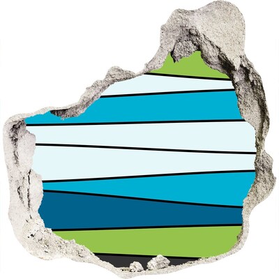 Adesivo effetto buco nel muro Interno astratto del muro