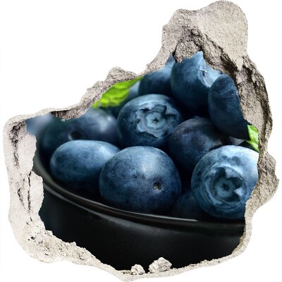 Finto buco nel muro 3D Mirtilli in un buco nel muro