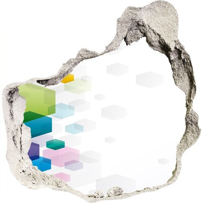 Finto buco nel muro 3D Astrazione moderna in concreto