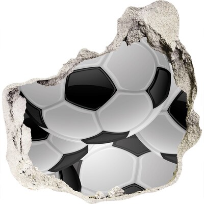 Adesivo effetto buco nel muro Illusione calcistica sul muro