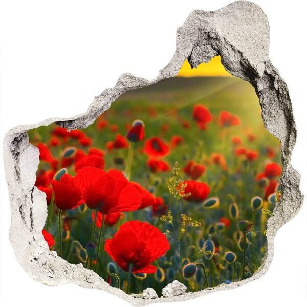 Finto buco nel muro 3D Un piccolo paradiso floreale nascosto