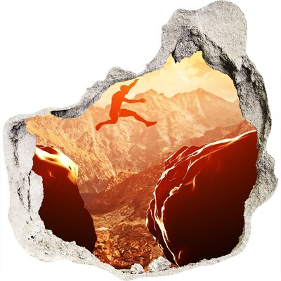 Finto buco nel muro 3D Salta nell'abisso