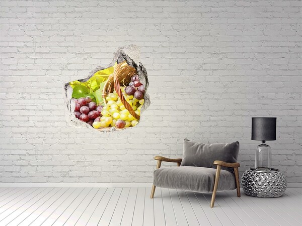 Finto buco nel muro 3D Frutta nel cesto