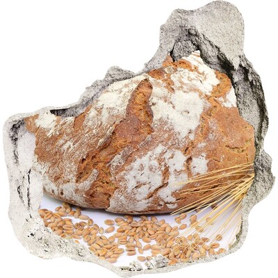 Trompe l'oeil buco nel muro Pane ai semi Hole in the Wall