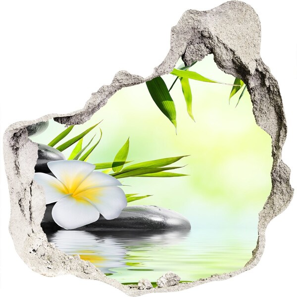 Trompe l'oeil buco nel muro Un'oasi di pace nella natura