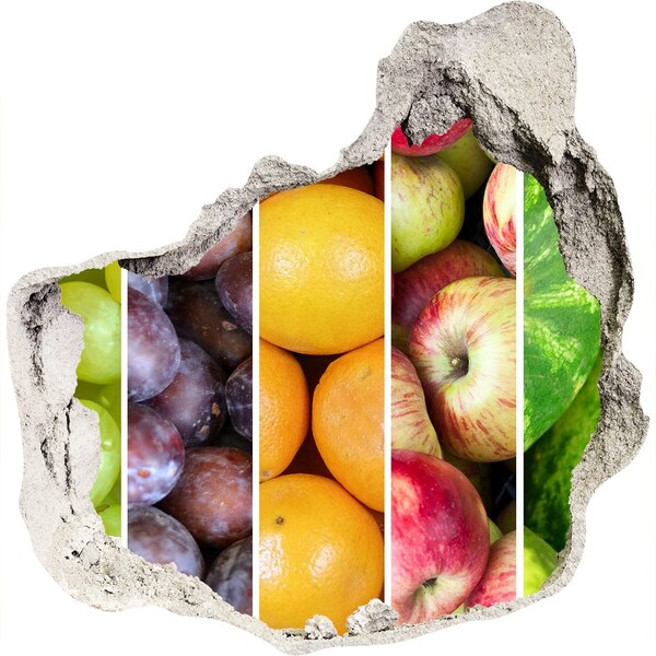 Finto buco nel muro 3D Frutta in cemento