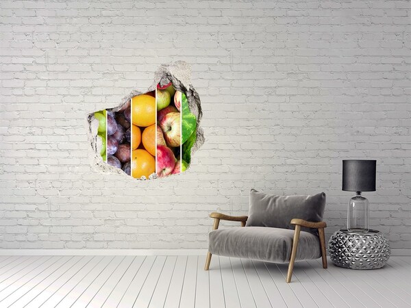 Finto buco nel muro 3D Frutta in cemento