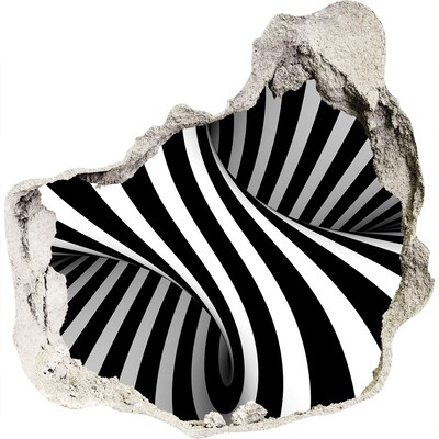 Trompe l'oeil buco nel muro Illusione ottica nel muro