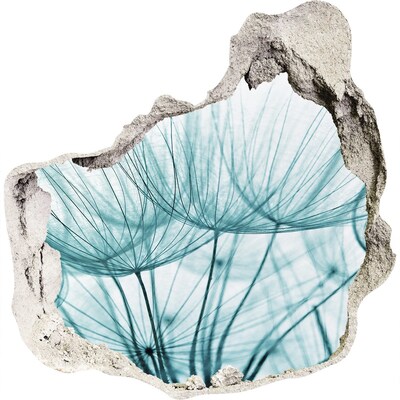 Finto buco nel muro 3D Un sogno floreale dietro il muro