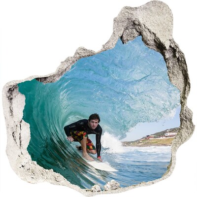 Finto buco nel muro 3D Surf nell'oceano