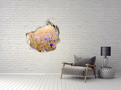 Finto buco nel muro 3D Un paradiso di fiori dietro il muro