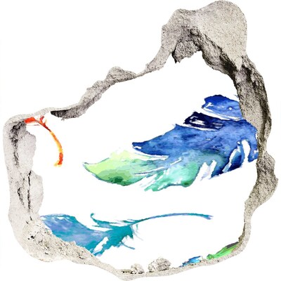 Finto buco nel muro 3D Oceano tropicale