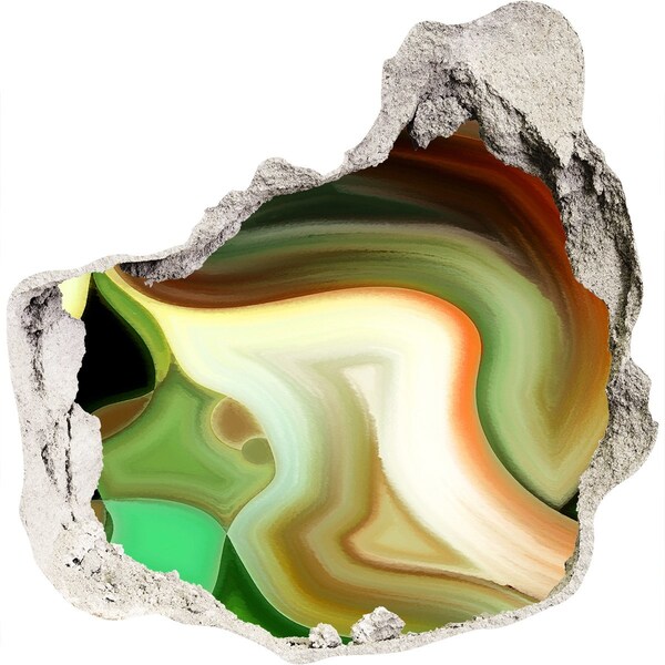 Adesivo effetto buco nel muro Pietra colorata in un buco nel muro